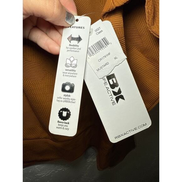 NWT RBX turtleneck mustard athletic sweater womens XL performance‎ athleisure - Picture 2 of 8